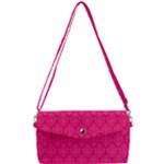 Pink Pattern, Abstract, Background, Bright Removable Strap Clutch Bag