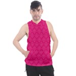 Pink Pattern, Abstract, Background, Bright Men s Sleeveless Hoodie