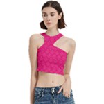 Pink Pattern, Abstract, Background, Bright Cut Out Top