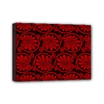 Red Floral Pattern Floral Greek Ornaments Mini Canvas 7  x 5  (Stretched)
