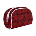 Red Floral Pattern Floral Greek Ornaments Make Up Case (Small)