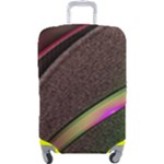 Flower Patterns Pattern Beige Green Luggage Cover (Large)