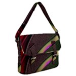 Circle Colorful Shine Line Pattern Geometric Buckle Messenger Bag