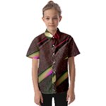 Circle Colorful Shine Line Pattern Geometric Kids  Short Sleeve Shirt