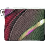 Circle Colorful Shine Line Pattern Geometric Canvas Cosmetic Bag (XXXL)