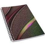 Circle Colorful Shine Line Pattern Geometric 5.5  x 8.5  Notebook