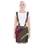 Pattern Texture Leaves Braces Suspender Skirt
