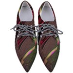 Circle Colorful Shine Line Pattern Geometric Pointed Oxford Shoes