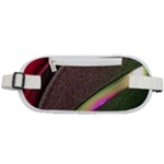 Circle Colorful Shine Line Pattern Geometric Rounded Waist Pouch