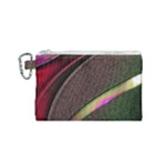 Pattern Texture Leaves Canvas Cosmetic Bag (Small)
