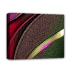 Texture Abstract Curve  Pattern Red Deluxe Canvas 14  x 11  (Stretched)
