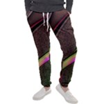 Texture Abstract Curve  Pattern Red Men s Jogger Sweatpants