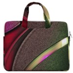 Pattern Texture Leaves MacBook Pro 16  Double Pocket Laptop Bag 
