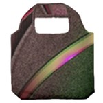 Texture Abstract Curve  Pattern Red Premium Foldable Grocery Recycle Bag