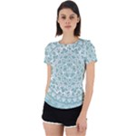 Round Ornament Texture Back Cut Out Sport T-Shirt