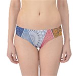 Texture With Triangles Hipster Bikini Bottoms