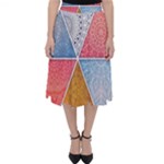 Texture With Triangles Classic Midi Skirt