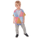 Texture With Triangles Kids  Raglan T-Shirt