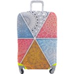 Texture With Triangles Luggage Cover (Large)