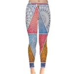 Texture With Triangles Inside Out Leggings