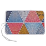 Texture With Triangles Pen Storage Case (S)