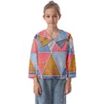 Texture With Triangles Kids  Sailor Shirt