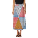 Texture With Triangles Classic Midi Chiffon Skirt