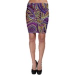 Violet Paisley Background, Paisley Patterns, Floral Patterns Bodycon Skirt