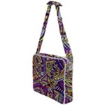 Violet Paisley Background, Paisley Patterns, Floral Patterns Cross Body Office Bag