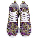 Violet Paisley Background, Paisley Patterns, Floral Patterns Women s Lightweight High Top Sneakers