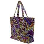 Violet Paisley Background, Paisley Patterns, Floral Patterns Zip Up Canvas Bag