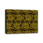 Yellow Floral Pattern Floral Greek Ornaments Mini Canvas 7  x 5  (Stretched)