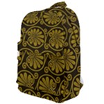 Yellow Floral Pattern Floral Greek Ornaments Classic Backpack