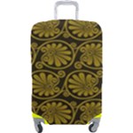 Yellow Floral Pattern Floral Greek Ornaments Luggage Cover (Large)