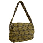 Yellow Floral Pattern Floral Greek Ornaments Courier Bag