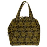 Yellow Floral Pattern Floral Greek Ornaments Boxy Hand Bag