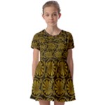  Kids  Short Sleeve Pinafore Style Dress