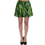 Green leaves Skater Skirt
