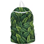 Green leaves Foldable Lightweight Backpack