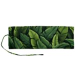 Green leaves Roll Up Canvas Pencil Holder (M)