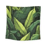 Banana leaves pattern Square Tapestry (Small)