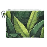 Banana leaves pattern Canvas Cosmetic Bag (XL)