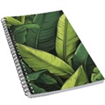 Banana leaves pattern 5.5  x 8.5  Notebook