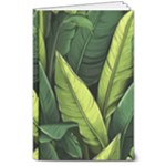 Banana leaves pattern 8  x 10  Hardcover Notebook