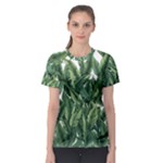 Tropical leaves Women s Sport Mesh T-Shirt