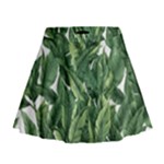 Tropical leaves Mini Flare Skirt