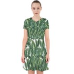Tropical leaves Adorable in Chiffon Dress