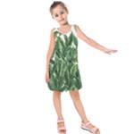 Tropical leaves Kids  Sleeveless Dress