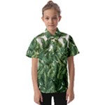 Tropical leaves Kids  Short Sleeve Shirt