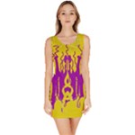 Yellow And Purple In Harmony Bodycon Dress